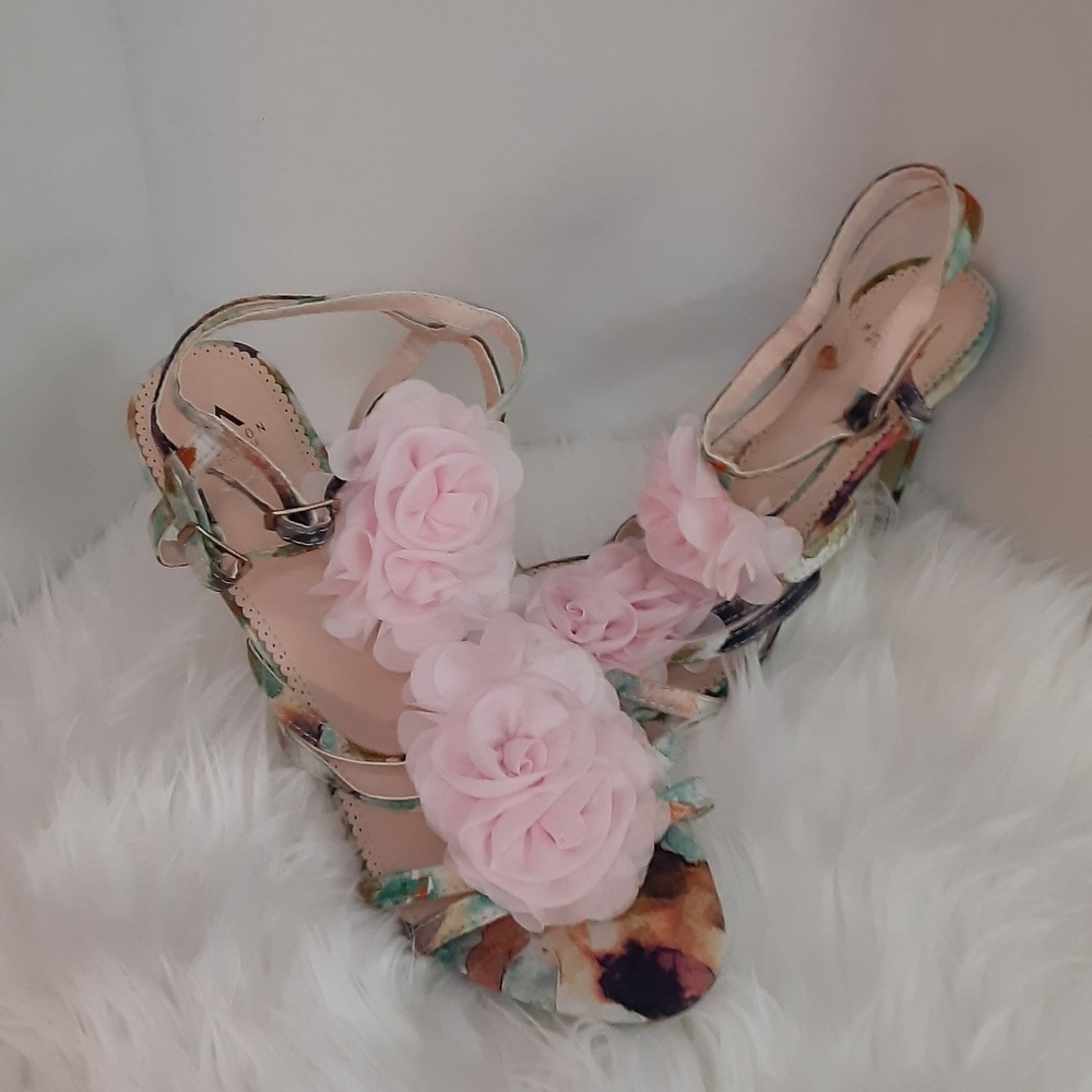 Multi color sling backs